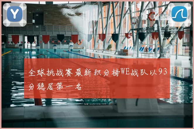 全球挑战赛最新积分榜WE战队以93分稳居第一名